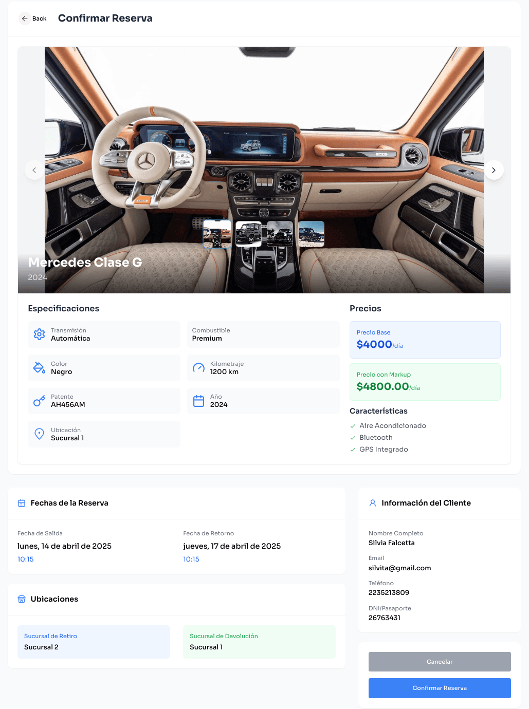 Rent a Car mobile